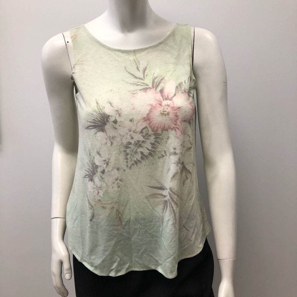Floral sleeveless top SZ xs